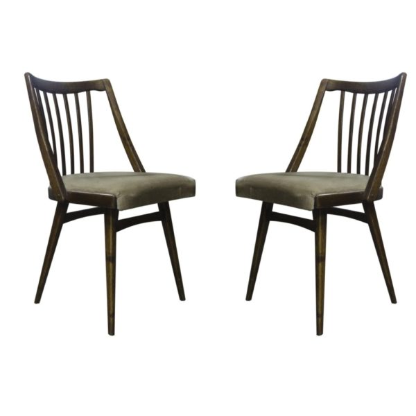 Pair of Vintage dining chairs, TON, 1960´s, Czechoslovakia