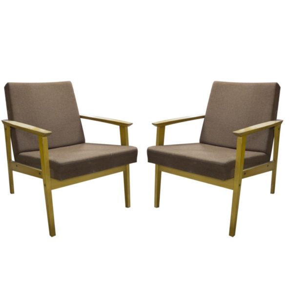 Occasional Danish style armchairs, produced by TON, 1960´s