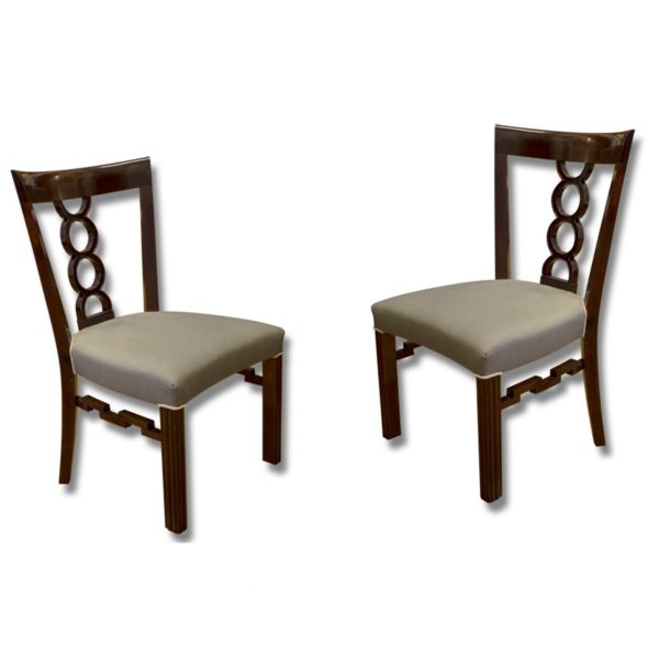 Pair of cubist chairs, ca. 1900, Austria-Hungary