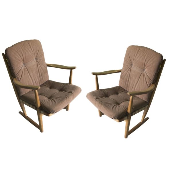 1960's Pair of armchairs from Czechoslovakia, EXPO 58 inspired