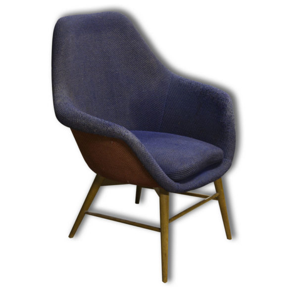 Midcentury fiberglass armchair, attribute to Miroslav Navratil Czechoslovakia, 1960´s