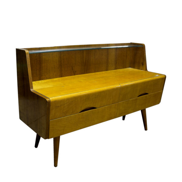 Mid century modern dressing table with wall mirror, EXPO 58, Brussels period