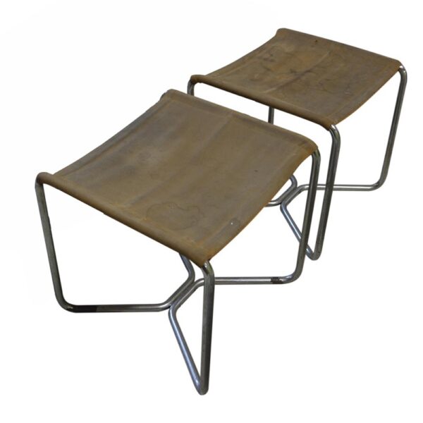 A pair of B8 Stools by Marcel Breuer circa 1929 probably by Thonet
