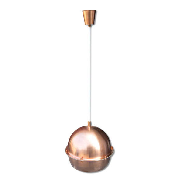Space age copper hanging chandelier, Germany, 1960´s