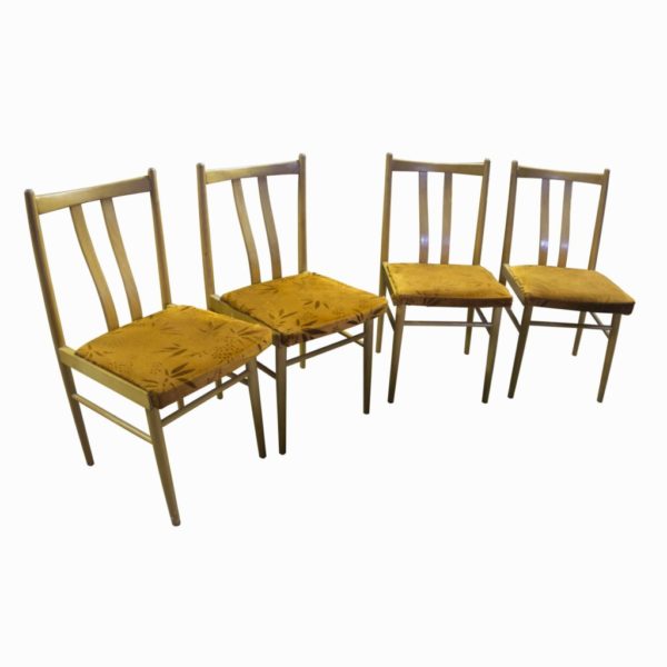 Set of four mid century dining chairs, 1960´s, Czechoslovakia
