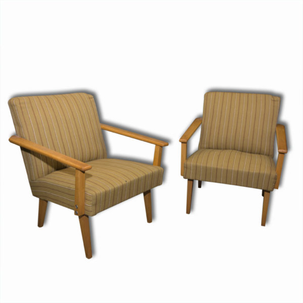 A pair of mid century armchairs, 1960´s, Central Europe
