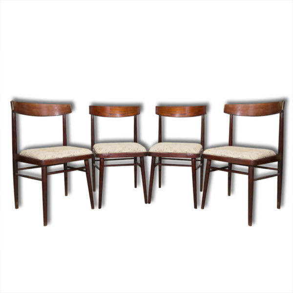 Set of four Vintage rosewood chairs Jitona, Czechoslovakia, Eastern bloc, 1970´s