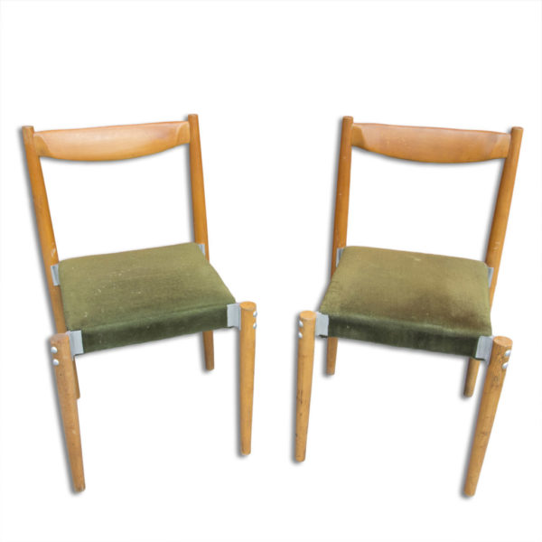 Pair of Czech dining chairs, designed by M.Navratil, 1970´s
