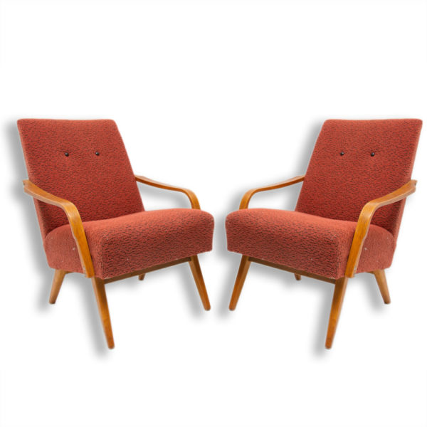 Pair of mid century armchairs for Český nábytek, 1960´s