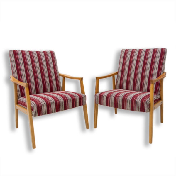 Pair of mid century armchairs, Czechoslovakia, 1960´s