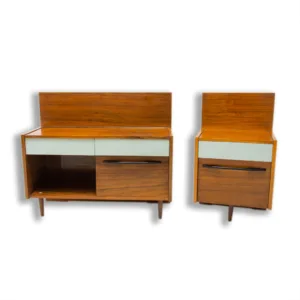 Pair of mid century bedside tables by Mojmír Požár for UP Zavody