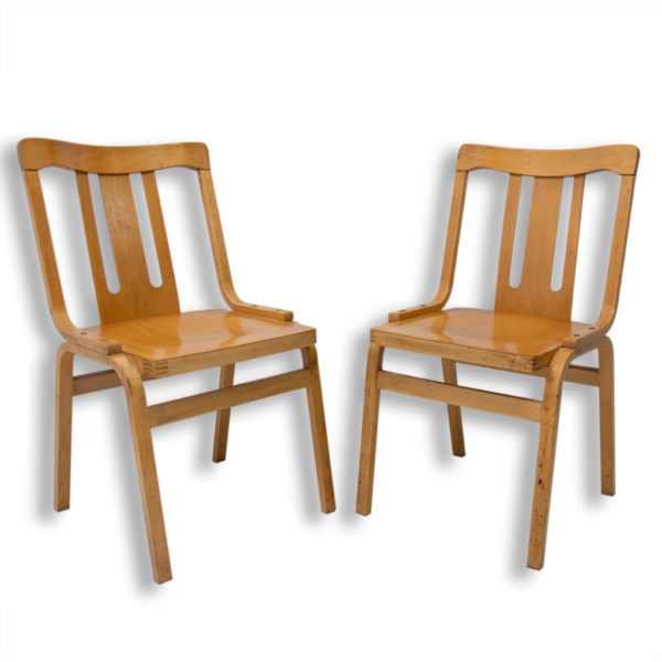 Pair of bentwood dining chairs produced by TON, Czechoslovakia, 1970´s