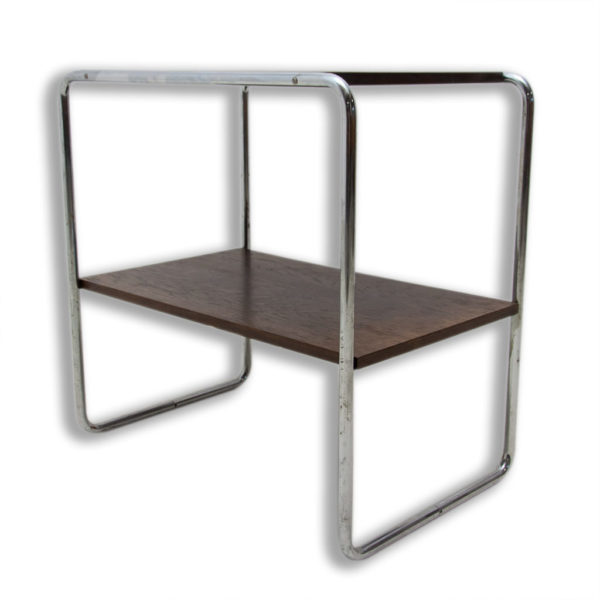 Unusual Bauhaus side table in the manner of Marcel Breuer, 1930´s