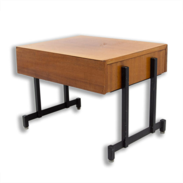 Mahogany side table or TV table, Czechoslovakia, 1970´s