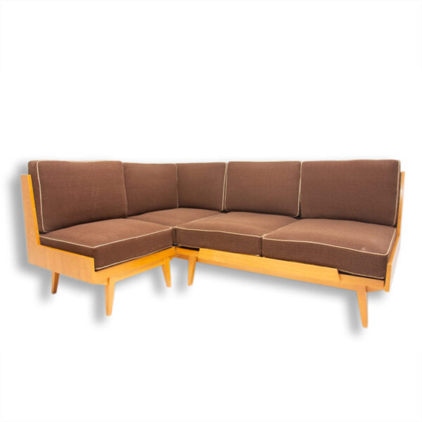 Mid century corner folding sofa from UP Zavody, 1950´s, Czechoslovakia