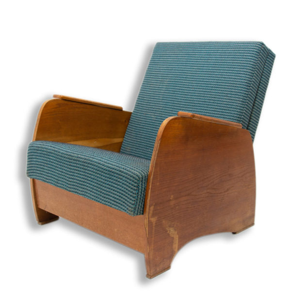 Adjustable armchair ART DECO, 1940´s, Central Europe