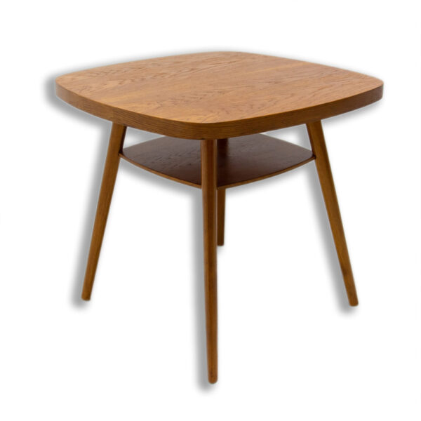 Fully restored beech wood coffee table, Czechoslovakia, 1960´s