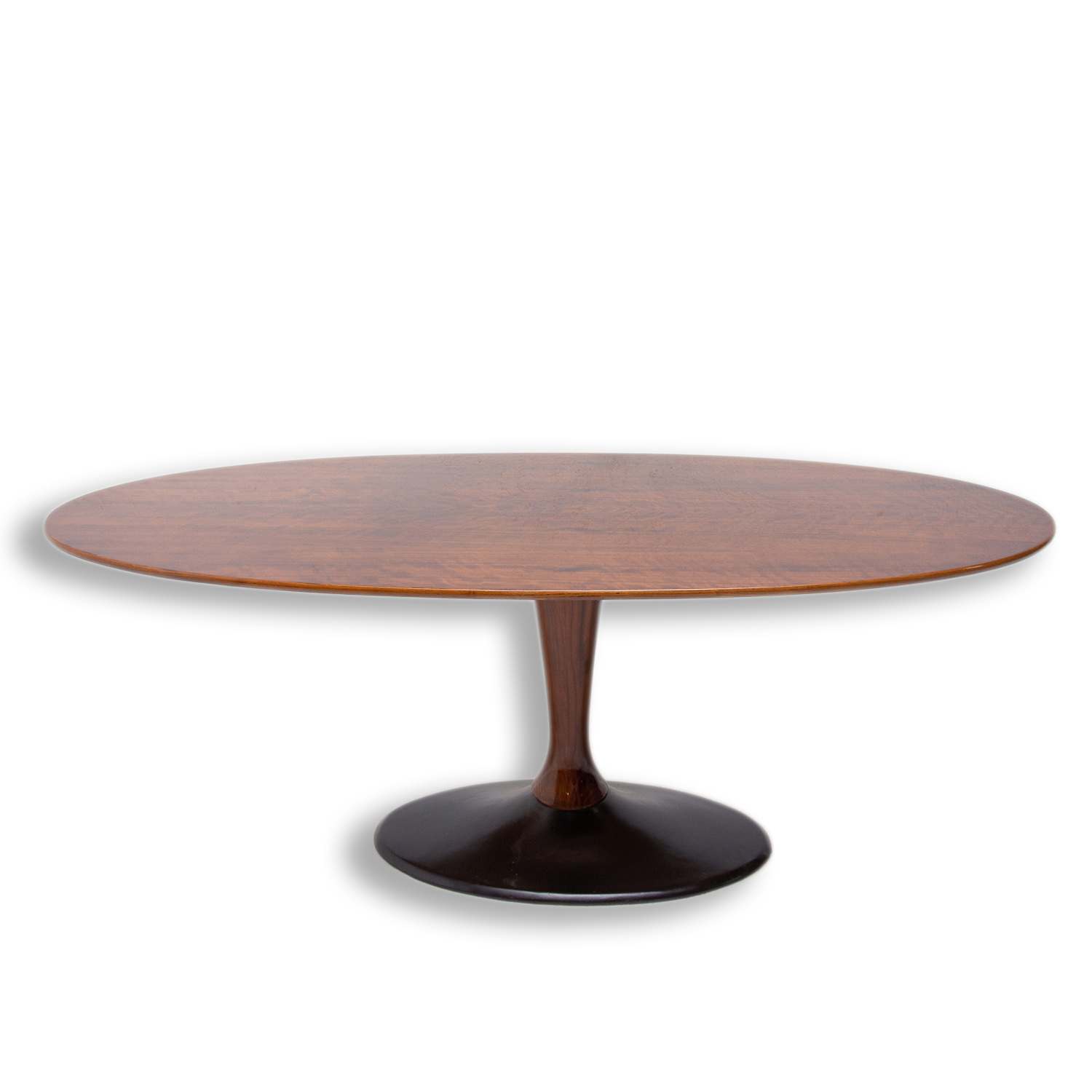 Vintage oval coffee table from Czechoslovakia, 1970´s