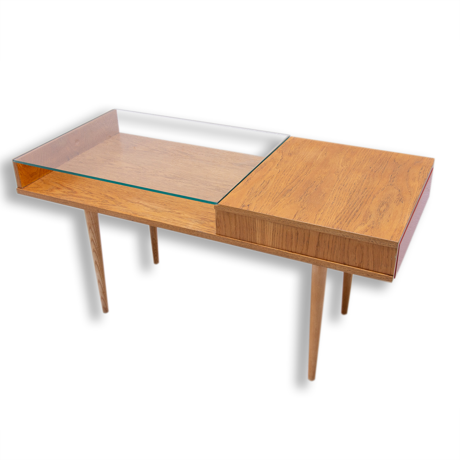 Midcentury glazed coffee table by Frantisek Jirak for Tatra nabytok, 1960´s