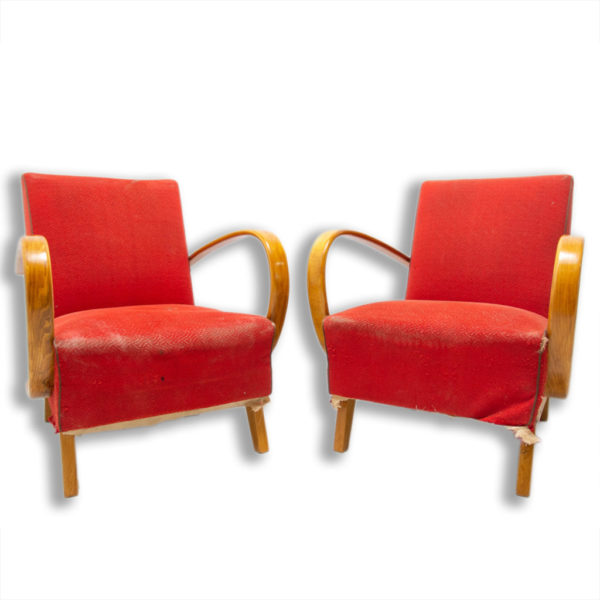 Bentwood armchairs by Jindřich Halabala for UP Závody, 1950´s