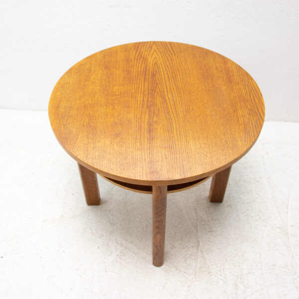 Fully restored oak wood coffee table, 1950´s, Czechoslovakia