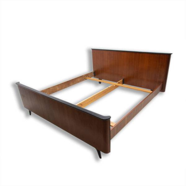 Functionalist double bed by Jindřich Halabala for UP Závody, 1950´s