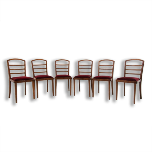 ART DECO dining chairs by Vlastimil Brožek, 1930´s, Czechoslovakia, set of 6