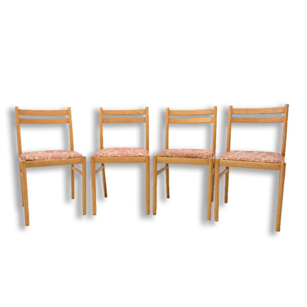 Set of four Mid century dining chairs, Czechoslovakia, 1960´s