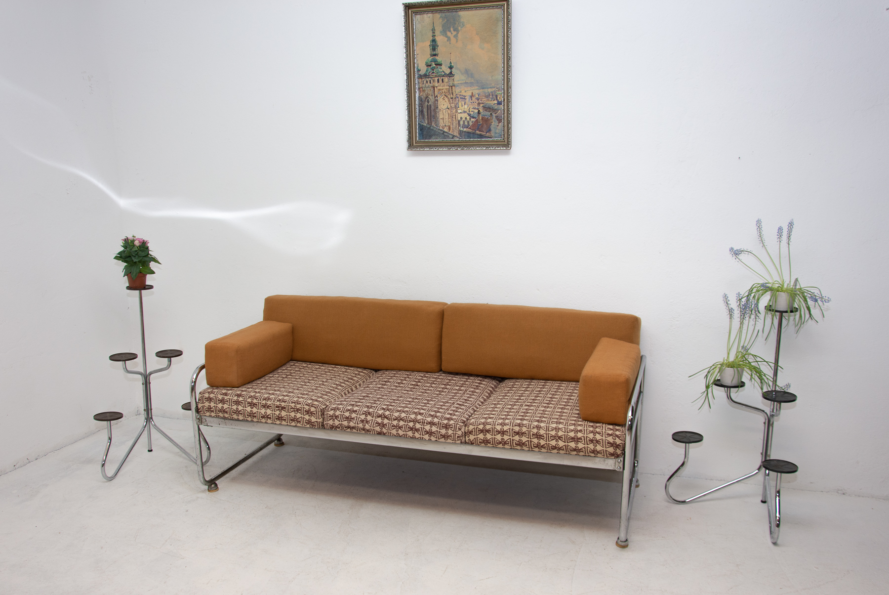 Chromium Plated Bauhaus Sofa By Robert