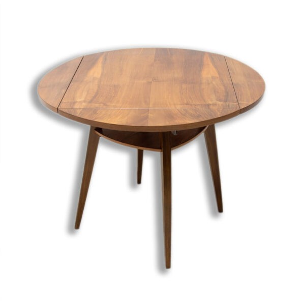 Midcentury Folding walnut coffee table from the 1950s, Czechoslovakia
