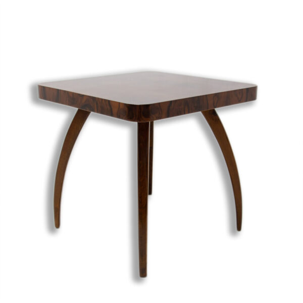 Fully renovated walnut Spider table H 259 by Jindřich Halabala, 1950´s