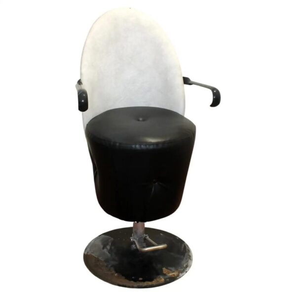 Vintage Leather swivel hairdressing salon chair, 1980´s