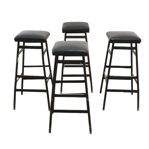 Vintage Eastern bloc Bar stools from the 80s, Czechoslovakia, set of 4
