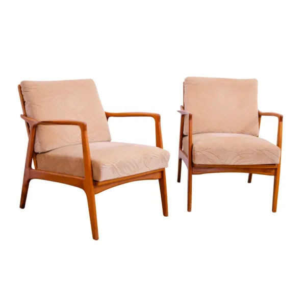 Pair of Scandinavian style armchairs by Sedláček & Vyčítal, Czechoslovakia, 1960´s