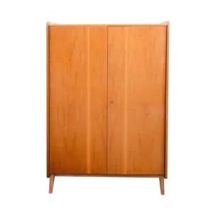 Elegant beechwood wardrobe by František Jirák for Tatra nábytok, 1960´s