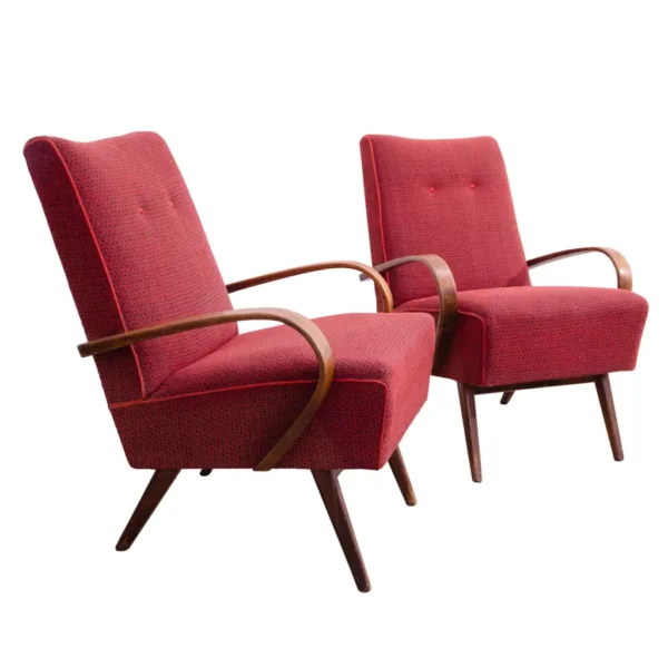 Pair of midcentury armchairs by Jaroslav Šmídek, 1960´s