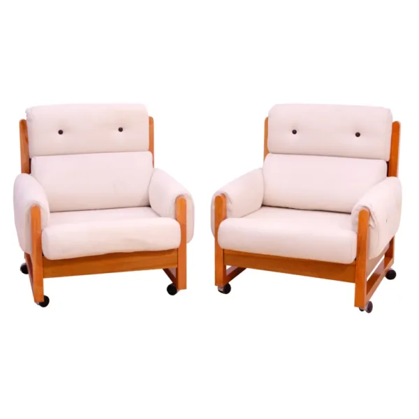 Vintage Scandinavian style armchairs, 1970´s