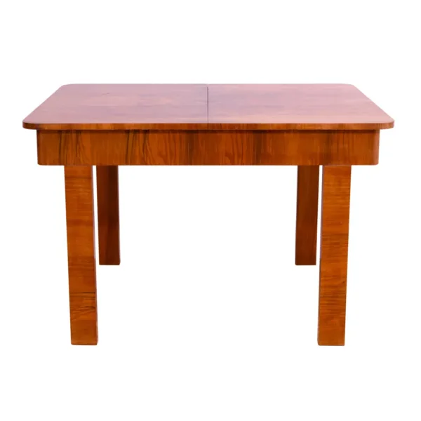 Walnut adjustable dining table, 1930´s, Czechoslovakia